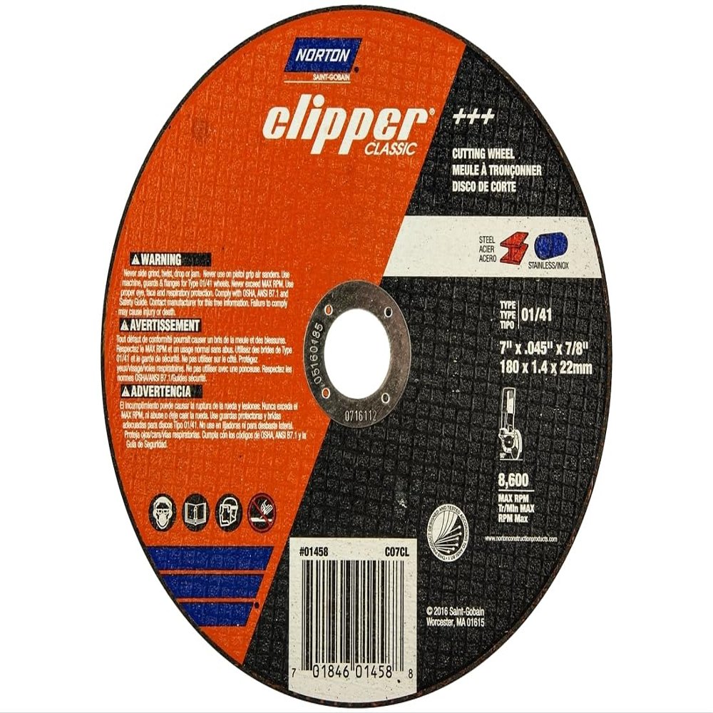 NORTON CLIPPER 70184601458 Wheel Cut-Off 7IN