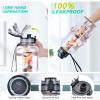 UTEBIT Fruit Infuser Water Bottle - 68 OZ Leakproof Plastic Infusion Bottle With Straw for Gym, Camping, Travel, Outdoor view 3