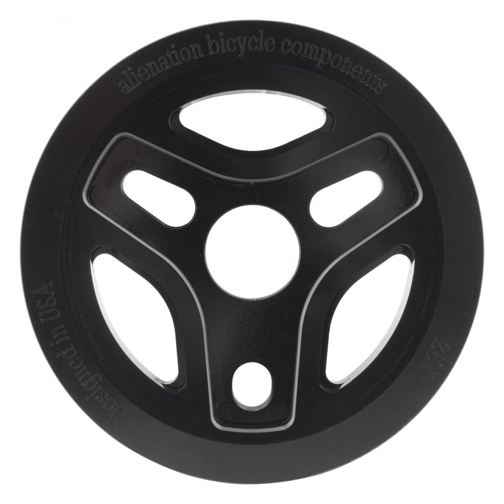 Alienation Starship Chainring 25t 1pc/3pc 1/2in x 1/8in Steel Black BMX Bike
