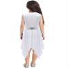 JEATHA Kids Girls Sleeveless Asymmetrical Color Block Tank Dress Lyrical Modern Contemporary Dance Costume Purple 6 Years view 2