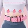 BRAGUE Weight Belts Women's Weightlifting Belt Leather Fitness Belt Lumbar Support Fitness Deep Squat Hard Pull Heavy Cross Training Gym Weightlifting Exercise (Color : Pink, Size : Medium) view 4