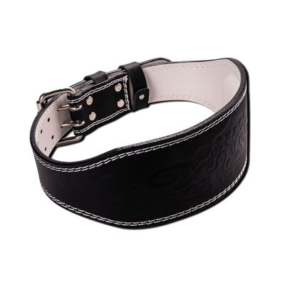 Weight Belts Women's Weightlifting Belt Leather Fitness Belt Lumbar Support Fitness Deep Squat Hard Pull Heavy Cross Training Gym Weightlifting Exercise (Color : Black, Size : Large)