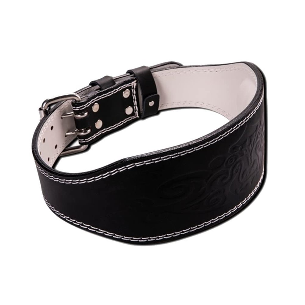 Weight Belts Women's Weightlifting Belt Leather Fitness Belt Lumbar Support Fitness Deep Squat Hard Pull Heavy Cross Training Gym Weightlifting Exercise (Color : Black, Size : Large)