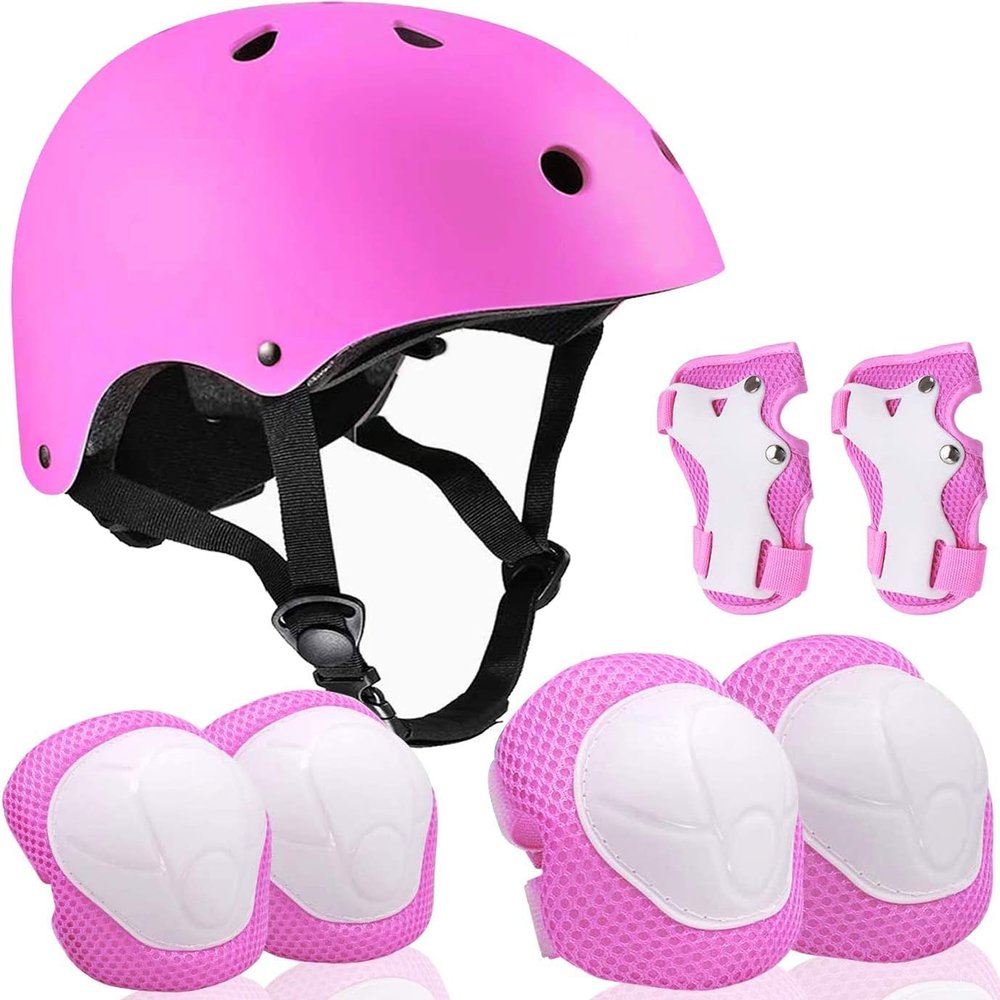 Adjustable Helmet for Youth Kids Toddler Boys Girls,Protective Gear with Elbow Knee Wrist Pads for Multi-Sports Skateboarding Bike Riding Hiking Scooter Inline skatings