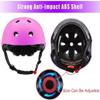 Adjustable Helmet for Youth Kids Toddler Boys Girls,Protective Gear with Elbow Knee Wrist Pads for Multi-Sports Skateboarding Bike Riding Hiking Scooter Inline skatings view 2