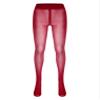 FEESHOW Women's Tights 8D Sheer Tights Smooth Stockings Oil Shiny Stockings High Waist Pantyhose Red Large view 3