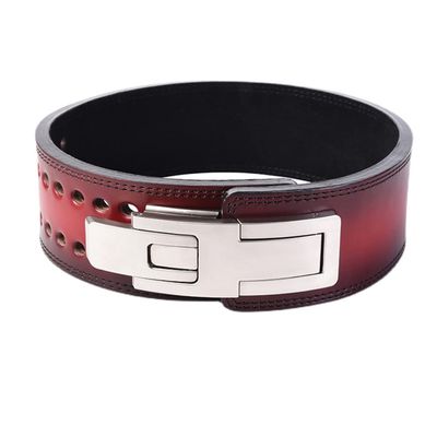 BRAGUE Weight Belts Squat Lever Belt 13mm Super Heavy Duty Belt, 10cm Wide, Heavy Duty Belt for Extreme Lifting (Color : Red, Size : Small)