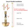 AW 9.25 FT Portable Dance Pole Kit Static Spinning Pole Dancing Pole for Home Removable 45mm Dance Pole Gym Party Club Exercise Fitness Gold, Max Load 1102 Lbs view 4