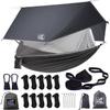 Miztli Camping Hammock with Net and Rain Fly, Portable Lightweight Outdoor Hammock Tree Travel Backpacking Hammock Tent with 20Ft(Total) Tree Straps, Perfect for Camping Hiking Yard Adventure Survival view 1
