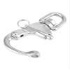 QWORK Swivel Eye Snap Shackle, 4 Pack 3.5" Quick Release Bail Rigging Sailing Boat Marine 316 Stainless Steel for Sailboat Spinnaker Halyard view 2