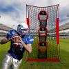 Doublehorse Football Kicking Net - 5x7FT Portable Rugby Quarterback Target Toss Throwing Practice Training Game for Outdoor Indoor Backyard Sports Field Teens Adults Practice Gifts view 1