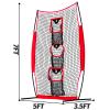 Doublehorse Football Kicking Net - 5x7FT Portable Rugby Quarterback Target Toss Throwing Practice Training Game for Outdoor Indoor Backyard Sports Field Teens Adults Practice Gifts view 2