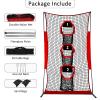 Doublehorse Football Kicking Net - 5x7FT Portable Rugby Quarterback Target Toss Throwing Practice Training Game for Outdoor Indoor Backyard Sports Field Teens Adults Practice Gifts view 4