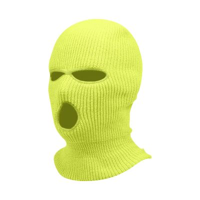 ONcalI Wind-Resistant Winter Knitted Mask for Men and Women, Outdoor Sports Full Face Cover Knitted Ski Mask Warm Balaclava (Yellow)