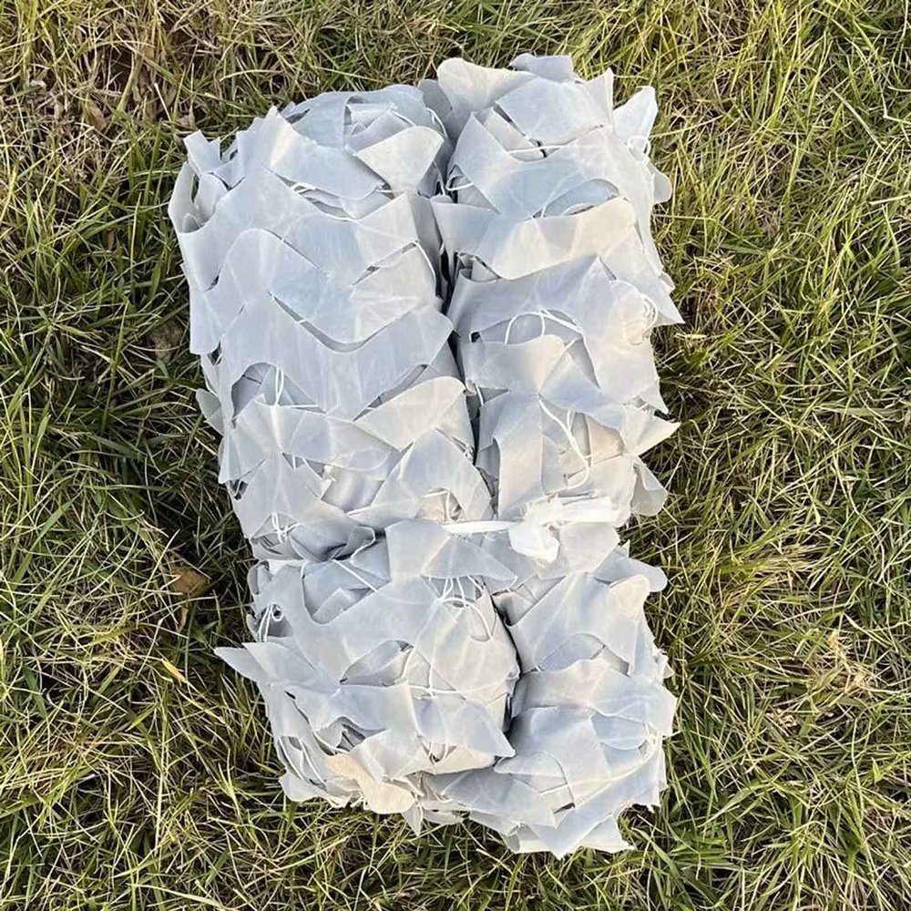 Camouflage Netting Grey,Shade Net,Sunscreen Camo Netting,Military Reinforced Camouflage Net 2/3/4/5/6/8/10m,Hunting Shooting Camping Photography Party Decoration Car Cover,Grey-4x6m(13.1*19.7ft)