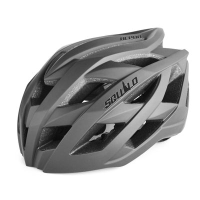 SQUALO Alpha Adult Bike Helmet, Road Bike Cycling Helmet for Men Women with Quick-Adjust (Matte Black, Large (22.83-24.41 inches))