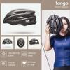 SQUALO Tango Adult Bike Helmet, Road Bike Cycling Helmet for Men Women with Rear-Side LED Light and LED PIC (Matte Black, Large (22.83-24.41 inches)) view 4