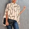 Womens Sexy Tops,Shirts Adult Women Womens Tops Short Sleeve Purple Blouses for Women Women Fashion Summer 2022 Sleeve Round Neck Printed Top Blouses Pink Blouses for Women(Beige-3,Large) view 2
