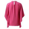 One Shoulder Tops for Women,Blouses for Women Red Bodysuit Women Fashion Womens Clothing Tops Women Fashion Summer 2022 Sleeve Round Neck Solid Top Blouses Womens V Neck T Shirts(Hot Pink-1,Large) view 4