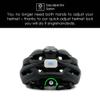 SQUALO Tango Adult Bike Helmet, Road Bike Cycling Helmet for Men Women with Rear-Side LED Light and LED PIC (Matte Black, Medium (21.26-22.83 inches)) view 3