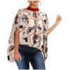 Button Down Shirts for Women,Camisole for Women Corset Tops Blouses for Women Fashion 2023 Women Fashion Summer 2022 Sleeve Round Neck Printed Top Blouses Shirt Women(Green-3,Large) view 1