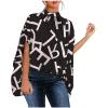 Workout Tops,Spring Tops for Women 2023 Womens Tops Dressy Casual Sexy White Long Sleeve Shirts for Women Women Fashion Summer 2022 Sleeve Round Neck Printed Top Blouses Pink Blouse(Black-3,Large) view 1