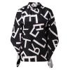 Workout Tops,Spring Tops for Women 2023 Womens Tops Dressy Casual Sexy White Long Sleeve Shirts for Women Women Fashion Summer 2022 Sleeve Round Neck Printed Top Blouses Pink Blouse(Black-3,Large) view 3