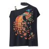 Tops for Women Casual Fall,Thermal Shirts for Women New Edition Tshirt Women Collared Shirts for Women's One Shoulder Casual Shirts Fake Collar Floral Print Fashion Loose Top (Yellow-2,Large) view 3