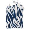 Womens Tunic Tops,Women Shirts Red Tops for Women Sexy Blue Women's One Shoulder Casual Shirts Fake Collar Floral Print Fashion Loose Top T Women Spring Clothes 2023(Blue-2,Large) view 3