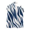 Womens Tunic Tops,Women Shirts Red Tops for Women Sexy Blue Women's One Shoulder Casual Shirts Fake Collar Floral Print Fashion Loose Top T Women Spring Clothes 2023(Blue-2,Large) view 4