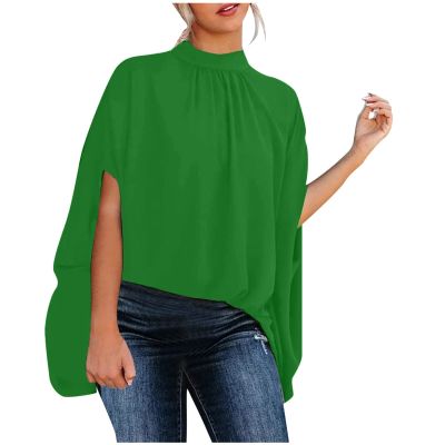 One Shoulder Tops for Women,Womens Dressy Tops Plus Size Tops for Women Dressy Short Sleeve Shirts Women Fashion Summer 2022 Sleeve Round Neck Solid Top Blouses Crop Top Sweaters (Green-1,Small)