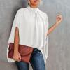 Blouses for Women Fashion 2023,Tshirts Shirts for Women Black Blouse One Shoulder Tops for Women Women Fashion Summer 2022 Sleeve Round Neck Solid Top Blouses Women Tops and Blouses On(White-1,Large) view 2
