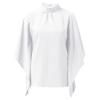 Blouses for Women Fashion 2023,Tshirts Shirts for Women Black Blouse One Shoulder Tops for Women Women Fashion Summer 2022 Sleeve Round Neck Solid Top Blouses Women Tops and Blouses On(White-1,Large) view 3