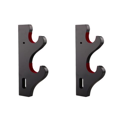 GUIIYLGG Sword Holder Katana Wall Mount 1-Pair Velvet Padded Adjustable Hook Display Stand Samurai Sword Hanger lightsaber Demon Black