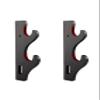 GUIIYLGG Sword Holder Katana Wall Mount 1-Pair Velvet Padded Adjustable Hook Display Stand Samurai Sword Hanger lightsaber Demon Black view 1