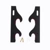 GUIIYLGG Sword Holder Katana Wall Mount 1-Pair Velvet Padded Adjustable Hook Display Stand Samurai Sword Hanger lightsaber Demon Black view 4