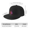 Snapback Hat Puerto-Rico-Flag-Rooster Trucker Hat Hip Hop Classic Plaid Flat Baseball Cap Black view 2