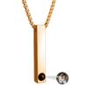 Wexibauyl Personalized Bar Photo Projection Necklace with Picture Inside Custom Name Photo Necklace Engraved Bar Pendant Picture Necklace for Men Women Friend view 3