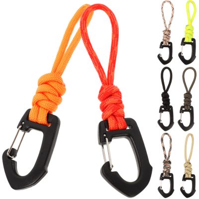 8pcs Heavy Duty Camping Key Lanyard Quick Release Carabiner Multifunctional Cord Holder for Hiking and Daily Use Sturdy and Design