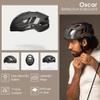 SQUALO Oscar Bike Helmet for Men Women, Aerodynamic Bicycle Helmets with Adjustment Dial Unisex Adults Cycling Helmet for Mountain Road Triathlon Biker (Medium (21.26-22.83 inches), Matte Black) view 4
