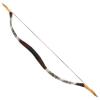 Traditional Wooden Longbow and Arrow Set Recurve Bow with Quiver Horsebow 30-50lbs Archery Hunting Target for Adult Beginner Left Right Hand (35LBS, 7) view 4