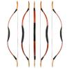 Traditional Wooden Longbow and Arrow Set Recurve Bow with Quiver Horsebow 30-50lbs Archery Hunting Target for Adult Beginner Left Right Hand (40LBS, 17) view 3