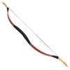 Traditional Wooden Longbow and Arrow Set Recurve Bow with Quiver Horsebow 30-50lbs Archery Hunting Target for Adult Beginner Left Right Hand (40LBS, 17) view 4