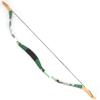Traditional Wooden Longbow and Arrow Set Recurve Bow with Quiver Horsebow 30-50lbs Archery Hunting Target for Adult Beginner Left Right Hand (25LBS, 12) view 4