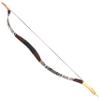 Traditional Wooden Longbow and Arrow Set Recurve Bow with Quiver Horsebow 30-50lbs Archery Hunting Target for Adult Beginner Left Right Hand (40LBS, 3) view 4