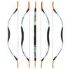 Traditional Wooden Longbow and Arrow Set Recurve Bow with Quiver Horsebow 30-50lbs Archery Hunting Target for Adult Beginner Left Right Hand (35LBS, 10) view 3