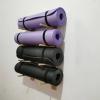 LXLZYXSF Bamboo Yoga Mats Rack Foam Roller Holder, Wall Mounted Organizer for Resistance Bands, Jump Ropes, Workout Mats, 4 6 9 Layers Shelf (Size : 4 Tiers 72cm/28.3inch) view 1