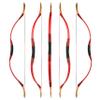 Traditional Wooden Longbow and Arrow Set Recurve Bow with Quiver Horsebow 30-50lbs Archery Hunting Target for Adult Beginner Left Right Hand (35LBS, 15) view 3