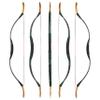 Traditional Wooden Longbow and Arrow Set Recurve Bow with Quiver Horsebow 30-50lbs Archery Hunting Target for Adult Beginner Left Right Hand (35LBS, 8) view 3