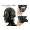 BERMEL Latex Hood Rubber HeadMask,Latex Head Cover,Back Zipper,Natural latex Handmade for Unisex Cosplay Club Wear (XS) view 4